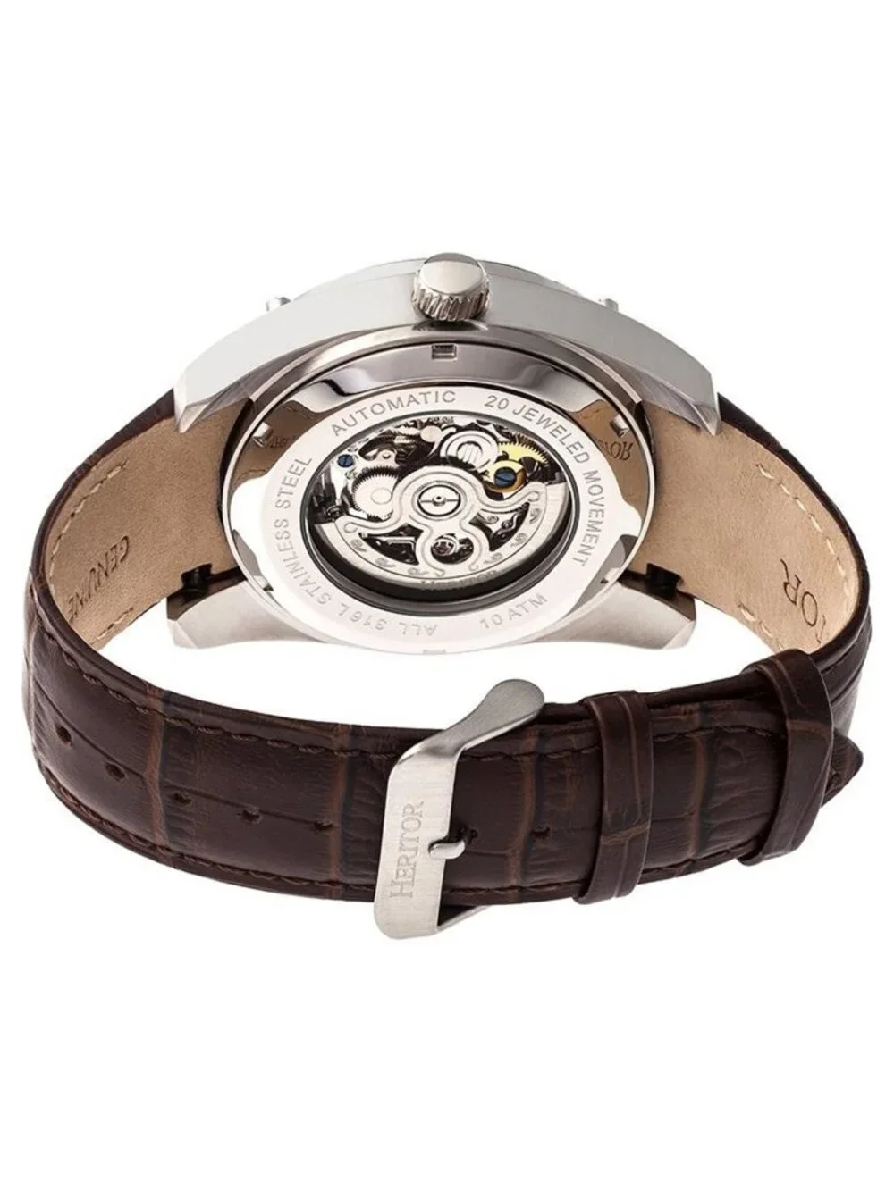 NWT Heritor Daniels Automatic Silver Dial Men's Watch